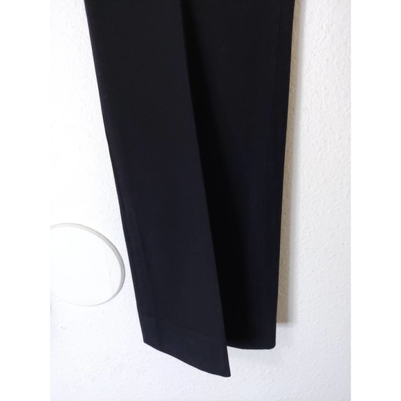 J. Crew Black Cotton Blend Teddie Mid Rise Cropped Trouser Pants Size 2 Tall - Picture 4 of 8
